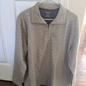 Haggar honeycomb quarter zip sweater